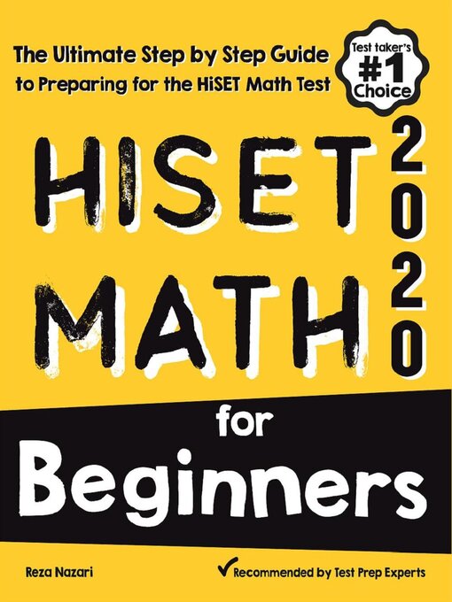 Title details for HiSET Math for Beginners by Reza Nazari - Available